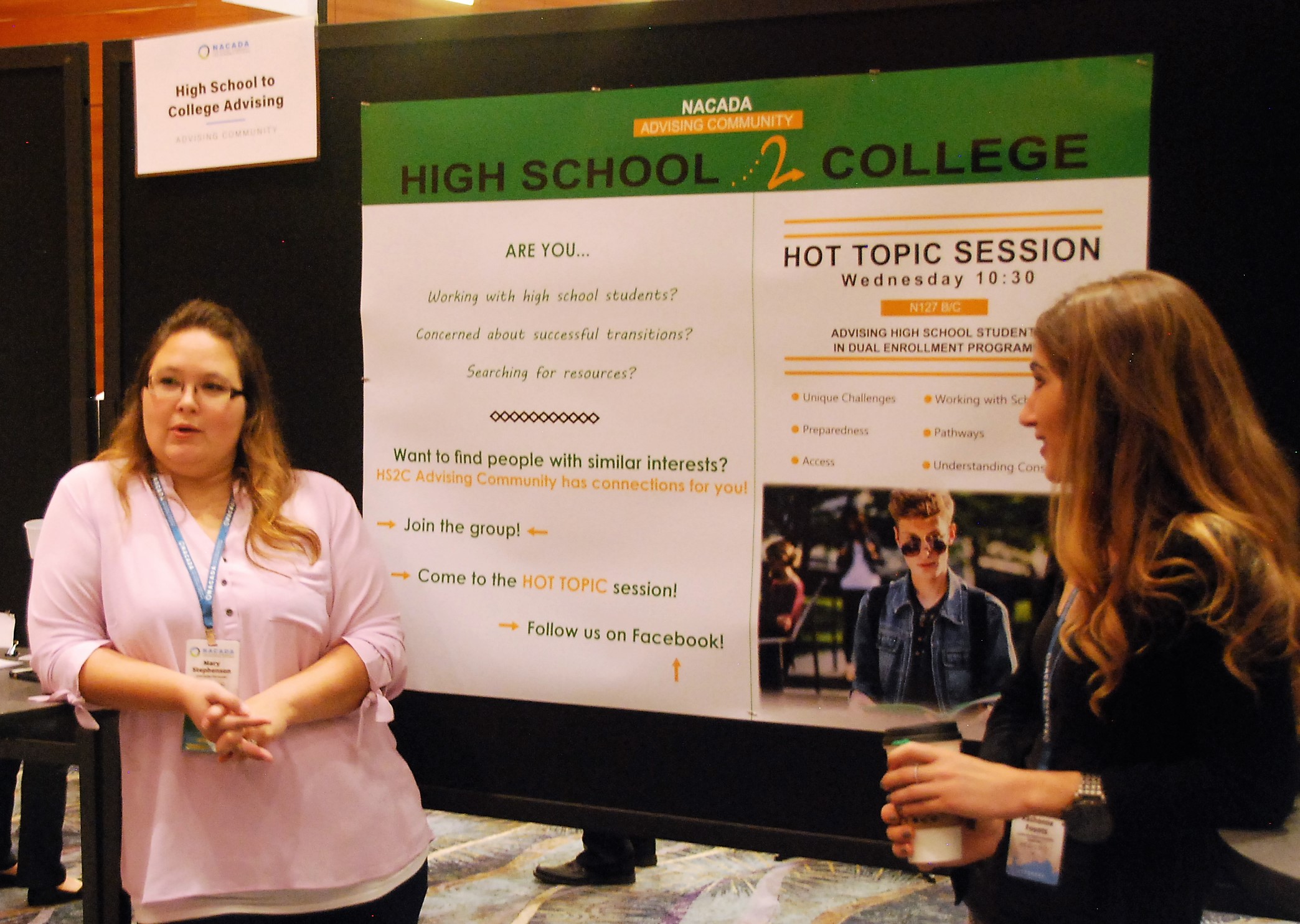 High School to College AC Poster at ACD Fair, Phoenix, 2018